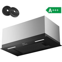 Ciarra 650 m³/h Einbau-Dunstabzugshaube 60 cm Abluft oder Umluft 3 Stufen LED-Beleuchtung Schwarz CD6926AB von CIARRA