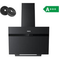 CD6736HF a+++ Dunstabzugshaube 60cm Kopffreihaube WiFi App Touch-Steuerung Booster 650 m3/h 4 Stufen Schwarz - Ciarra von CIARRA