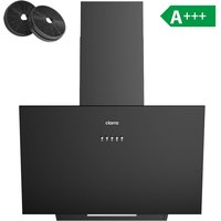 Ciarra Schräghaube 60 cm Klasse A+++ 650 m³/h 3 Stufen Abluft oder Umluft Schwarz CD6762AB von CIARRA