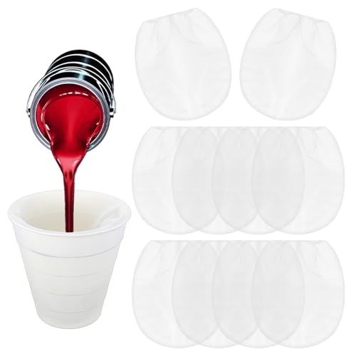 10 Stück Farbsiebbeutel, 1,8 l, feinmaschig, Filterbeutel mit elastischem Kordelzug oben Öffnung, feinmaschiger Farbfilter für Farben, Gartensprüher, Hydrokultur-Werkzeug 10 Stück Farbsiebbeutel, 1,8 l, feinmaschig, Filterbeutel mit elastischem Kordelzug oben Öffnung, feinmaschiger Farbfilter für Farben, Gartensprüher, Hydrokultur-Werkzeug von CIATBYYJ