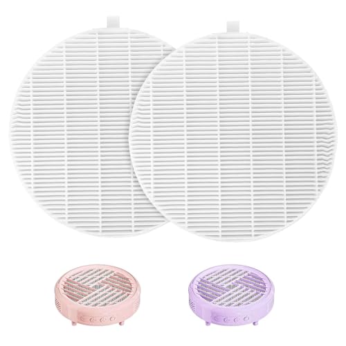 2 Stück Nagelstaubsauger Ersatzfilter, Wiederverwendbar Filter, Einfach Zu Reinigen, Rund Ersatzfilter für Nagel Staubabsaugung (Weiß) von CIATBYYJ