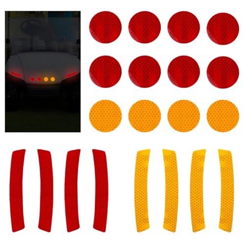 CIATBYYJ 20 Stk Warnung Reflektoren Aufkleber,Zwei Formen Sicherheit Reflektorband,Reflektorband Selbstklebend für Golfwagen, Fahrräder, Kinderwagen, Schulranzen, Rucksack, Roller, Helme CIATBYYJ 20 Stk Warnung Reflektoren Aufkleber,Zwei Formen Sicherheit Reflektorband,Reflektorband Selbstklebend für Golfwagen, Fahrräder, Kinderwagen, Schulranzen, Rucksack, Roller, Helme von CIATBYYJ