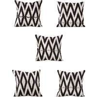 Set Von 5 Stück, Samt Ikat Kissenbezug, Samtkissen, 15, 94 "x 15, 94" Kissen, Zig Zag Dekokissen, Ethnic Ikat, Schnelle Sendung 08352 von CICEM