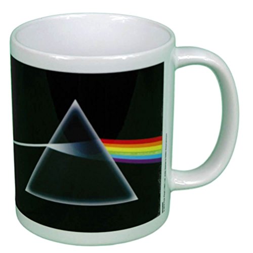 Pink Floyd Tasse (Dark Side of the Moon Design) 315ml Keramik Kaffeebecher, Tassen - Offizielles Lizenzprodukt von Pink Floyd