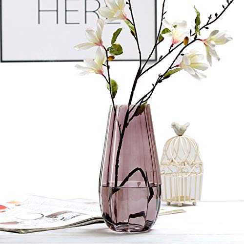 CIEEIN CIEHT Glas Vase Blumenvase Vasen Home Office Dekoration und Veranstaltungen Volett 25.5cm von CIEEIN CIEHT