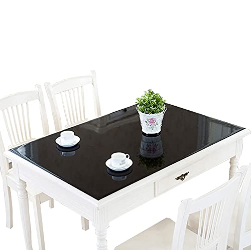 CIEEIN CIEHT Haushalt Küche PVC Tischdecke Tischmatte Schreibtisch Tischfolie Tischschutz Matte Wasserdicht Schwarz 50 * 140cm von CIEEIN CIEHT