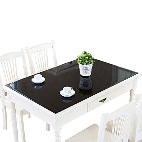 CIEEIN CIEHT Haushalt Küche PVC Tischdecke Tischmatte Schreibtisch Tischfolie Tischschutz Matte Wasserdicht Schwarz 60 * 180CM von CIEEIN CIEHT