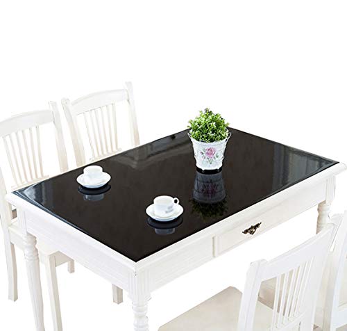 CIEEIN CIEHT Haushalt Küche PVC Tischdecke Tischmatte Schreibtisch Tischfolie Tischschutz Matte Wasserdicht Schwarz 70 * 150CM von CIEEIN CIEHT