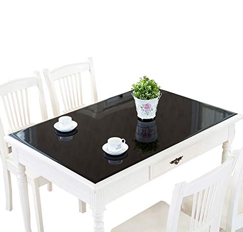 CIEEIN CIEHT Haushalt Küche PVC Tischdecke Tischmatte Schreibtisch Tischfolie Tischschutz Matte Wasserdicht Schwarz 80 * 150CM von CIEEIN CIEHT