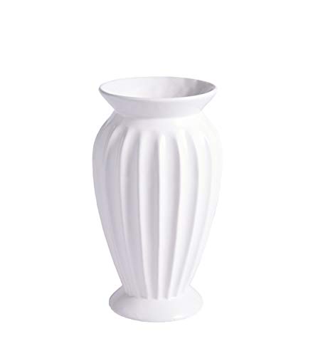 CIEEIN CIEHT Keramik Vase Blumenvase Vasen Home Office Dekoration und Veranstaltungen Weiß 25cm von CIEEIN CIEHT