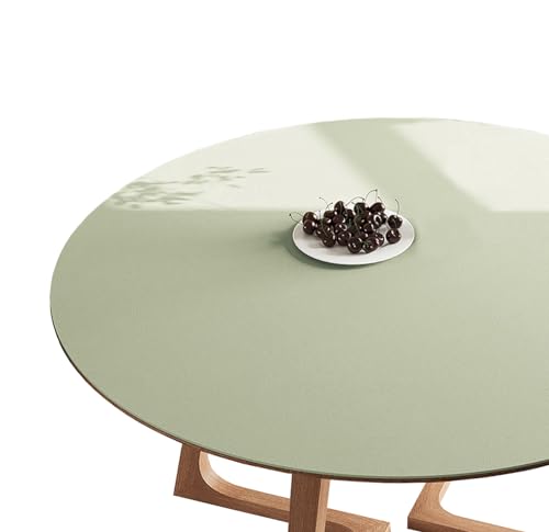 CIEEIN CIEHT PU Tischdecke Tischmatte Schreibtisch Tischfolie Schutzfolie Tischfoli Tischschutz Matte Single Side Wasserdicht Grün Rund 110cm von CIEEIN CIEHT