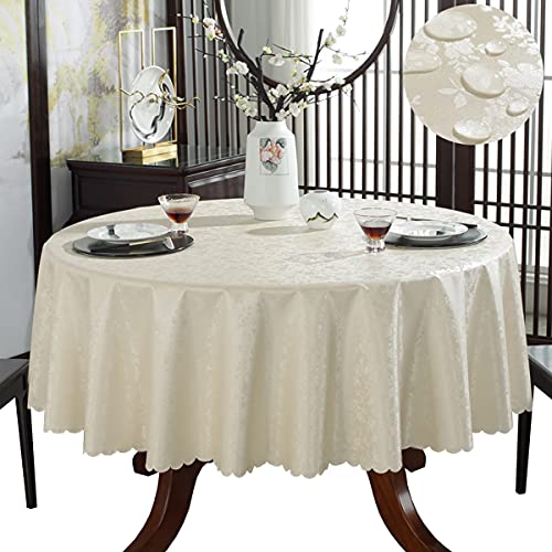 CIEEIN CIEHT PU Tischdecke Tischmatte Schreibtisch Tischunterlage Tischfolie Schutzfolie Tischschutz Matte Wasserdicht Champagne Gold A Rund 140cm von CIEEIN CIEHT