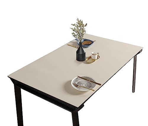 CIEEIN CIEHT PU Tischdecke Tischmatte Schreibtisch Tischunterlage Tischfolie Schutzfolie Tischschutz Matte Wasserdicht Gold+Kaffee 80 * 120CM von CIEEIN CIEHT