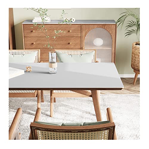 CIEEIN CIEHT PU Tischdecke Tischmatte Schreibtisch Tischunterlage Tischfolie Schutzfolie Tischschutz Matte Wasserdicht Grau 80 * 130cm von CIEEIN CIEHT