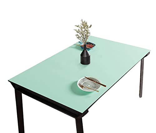 CIEEIN CIEHT PU Tischdecke Tischmatte Schreibtisch Tischunterlage Tischfolie Schutzfolie Tischschutz Matte Wasserdicht Grün+Blau 40 * 160cm von CIEEIN CIEHT