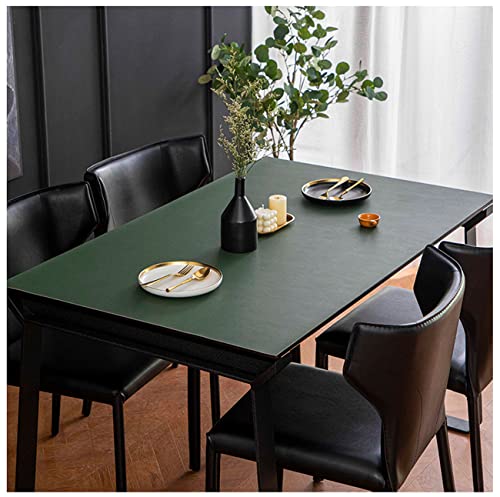 CIEEIN CIEHT PU Tischdecke Tischmatte Schreibtisch Tischunterlage Tischfolie Schutzfolie Tischschutz Matte Wasserdicht Grün+Grau 80 * 180CM von CIEEIN CIEHT