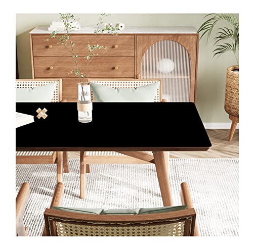 CIEEIN CIEHT PU Tischdecke Tischmatte Schreibtisch Tischunterlage Tischfolie Schutzfolie Tischschutz Matte Wasserdicht Schwarz 40 * 80cm von CIEEIN CIEHT