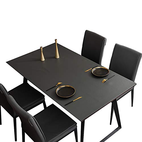 CIEEIN CIEHT PU Tischdecke Tischmatte Schreibtisch Tischunterlage Tischfolie Schutzfolie Tischschutz Wasserdicht Dunkel Grau 50 * 100cm von CIEEIN CIEHT