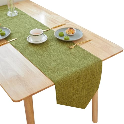 CIEEIN CIEHT Polyester Tischläufer Tischdecke Tischtuch Tischwäsche Tafeltuch Hochzeit Party Elegante Grün 30 * 210cm CIEEIN CIEHT Polyester Tischläufer Tischdecke Tischtuch Tischwäsche Tafeltuch Hochzeit Party Elegante Grün 30 * 210cm von CIEEIN CIEHT