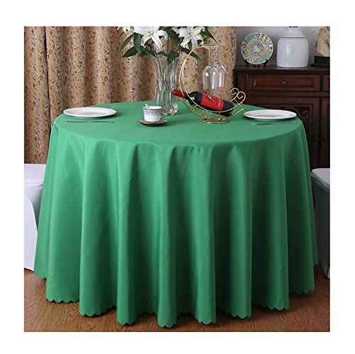 CIEEIN CIEHT Tischdecke Schreibtisch Tischtuch Tischwäsche Couchtisch Küchentischabdeckung Party Hochzeit Tafeltuch Rund Gras-Grün B 260cm von CIEEIN CIEHT