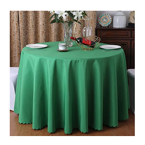 CIEEIN CIEHT Tischdecke Schreibtisch Tischtuch Tischwäsche Couchtisch Küchentischabdeckung Party Hochzeit Tafeltuch Rund Gras-Grün B 240cm von CIEEIN CIEHT