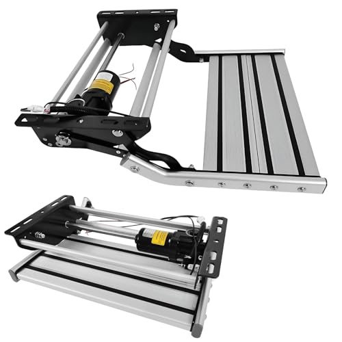 CIELOBLOEN Elektrisch Einziehbare Wohnmobil-Treppe mit LED-Beleuchtung, Automatische Klappstufe aus Aluminiumlegierung, 440LBS/200kg Belastbarkeit für Motorhome, Caravan SingleLayerElectric CIELOBLOEN Elektrisch Einziehbare Wohnmobil-Treppe mit LED-Beleuchtung, Automatische Klappstufe aus Aluminiumlegierung, 440LBS/200kg Belastbarkeit für Motorhome, Caravan SingleLayerElectric von CIELOBLOEN