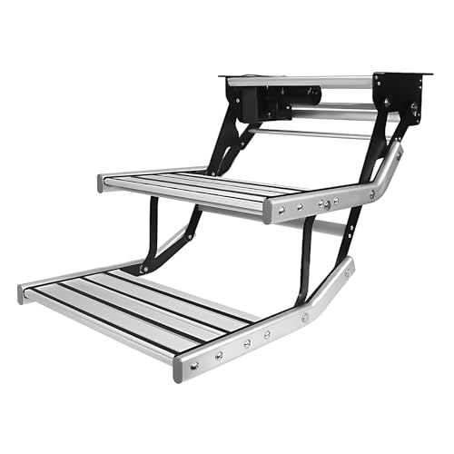 CIELOBLOEN Elektrische Wohnmobil Trittstufe mit Anti-Rutsch Profil, Automatisch Einziehbare Aluminiumlegierung Stufe, 200kg Tragfähigkeit für Camping Van, Caravan DoubleLayerElectric CIELOBLOEN Elektrische Wohnmobil Trittstufe mit Anti-Rutsch Profil, Automatisch Einziehbare Aluminiumlegierung Stufe, 200kg Tragfähigkeit für Camping Van, Caravan DoubleLayerElectric von CIELOBLOEN