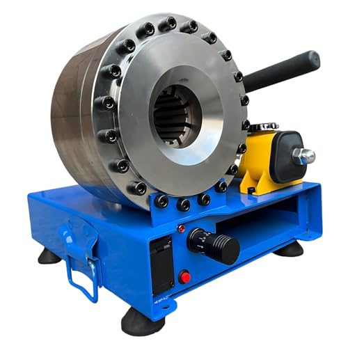 CIELOBLOEN Hochdruck-Hydraulikschlauchpresse - Crimpwerkzeug mit 8 Matrizensätzen (0,6–2,5 cm), ideal für Ölleitungen, AC-Anschlüsse und Wassersysteme von CIELOBLOEN