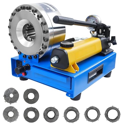 CIELOBLOEN Hydraulikschlauchpresse & Hand-Crimpzange mit 8 Schneideisen-Sets für 10-30mm, Hochdruck-Schlauchcrimper für Öl-, Wasser- und Auto-Klimaanlagenrohre CIELOBLOEN Hydraulikschlauchpresse & Hand-Crimpzange mit 8 Schneideisen-Sets für 10-30mm, Hochdruck-Schlauchcrimper für Öl-, Wasser- und Auto-Klimaanlagenrohre von CIELOBLOEN