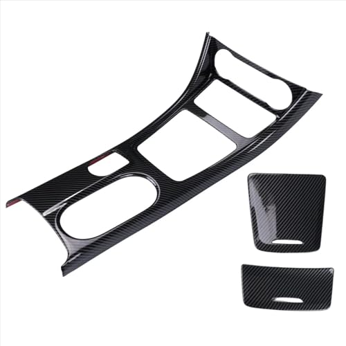 1set Auto Center Konsole Wasser Tasse Halter Panel Trim LHD ABS Carbon Faser für Mercedes Benz GLA CLA A Class W176 2013-2018 von CIENUWPD
