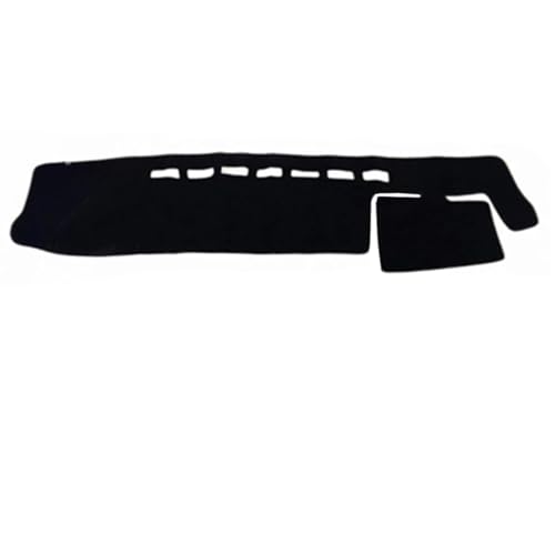 Auto Armaturenbrett Abdeckung Dashmat Teppich Armaturenbrett Matte 2 Schichten für Toyota Hiace Commuter REGIUS ACE Commuter 2005-2018(RHD Black) von CIENUWPD
