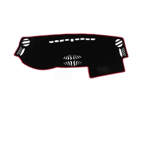 CIENUWPD 2 Schichten Auto Innere Dashboard Abdeckung Dashmat Pad Teppich Sonnenschutz Linkslenker für Land Rover LR2 Freelander 2 2007-2013 2014(Red) von CIENUWPD