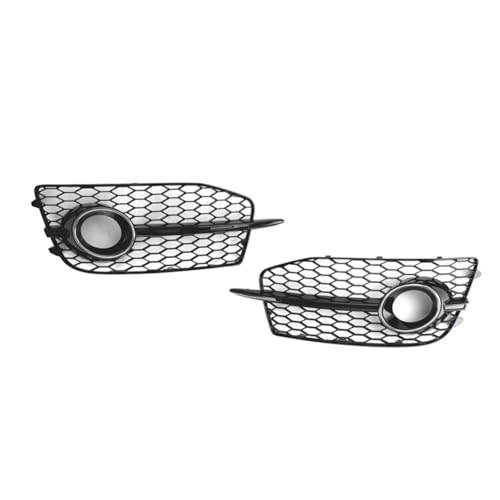 CIENUWPD 2 stück Auto Stoßstange Nebel Licht Grill Grille Ersatz Teile Silber + Schwarz für Q3 S-Line 2012-2014 8U0807681D 8U0807682D(SilverBlack) von CIENUWPD