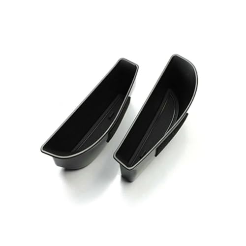 CIENUWPD 2 stücke Schwarz Griff Lagerung Box Front Tür Halter Tablett Auto Accesssories für VW ID.4(Black) von CIENUWPD