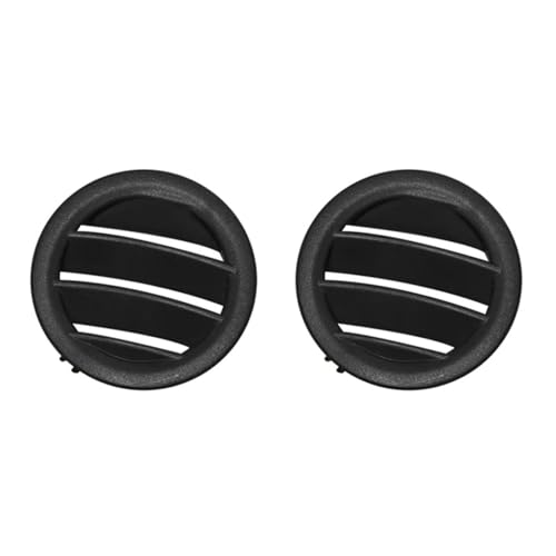 CIENUWPD 2X Armaturenbrett Luftauslass Runde Klimaanlage Luftauslassgitter Schwarz für Mercedes-Benz C-Class W204 C200 C260(Black Left) von CIENUWPD