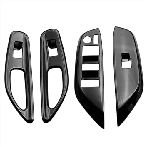 CIENUWPD 4 x RHD Fenster Glas Panel Armlehne Lift Schalter Taste Abdeckung Trim Zubehör für Toyota Yaris Cross 2020-2023 von CIENUWPD