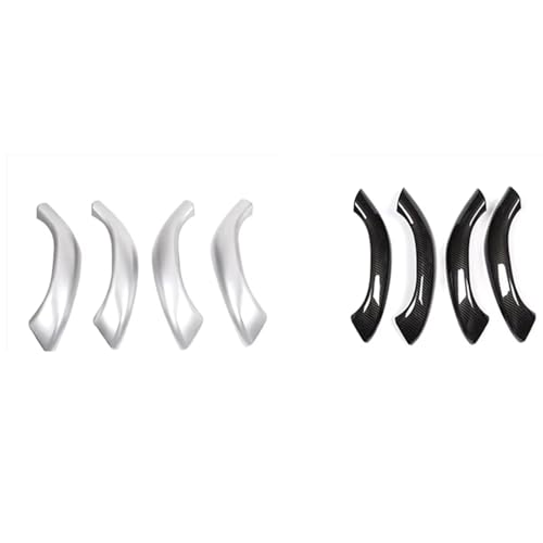 CIENUWPD 4Pcs ABS Silber/schwarz Auto Innen Türgriff Abdeckung Trim für BMW X1 F48 2016-2019 X2 F47(Black) von CIENUWPD