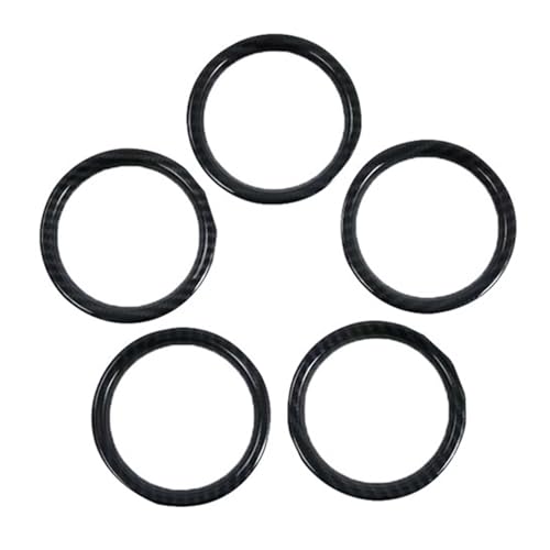 CIENUWPD 5Pcs Dashboard Klimaanlage Outlet Vent Ring Abdeckung Trim ABS Carbon Fiber Innen für Suzuki Vitara 2015-2020 von CIENUWPD