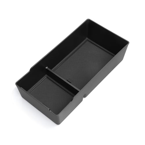 CIENUWPD Armlehne Aufbewahrungsbox ABS Auto Center Console Tray Organisatoren Zubehör Aufräumen Schwarz für MG ES5 2025(ES5 Box Black) von CIENUWPD