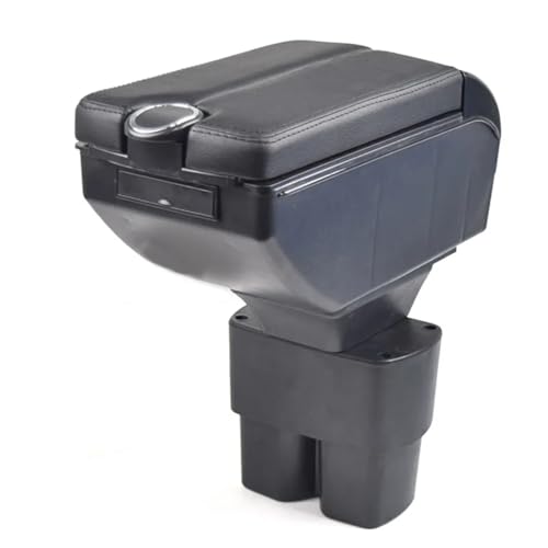 CIENUWPD Armlehne Innen Center Console Storage Box Armlehne Auto-Styling Dekoration Teile Zubehör für Nissan NV200 2017 2016(F Black Thread) von CIENUWPD