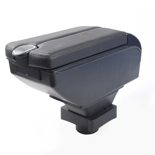 CIENUWPD Armlehne Innen Center Console Storage Box Armlehne Auto-Styling Dekoration Zubehör Teile Abdeckung für Citroen C4 2011(E Black) von CIENUWPD