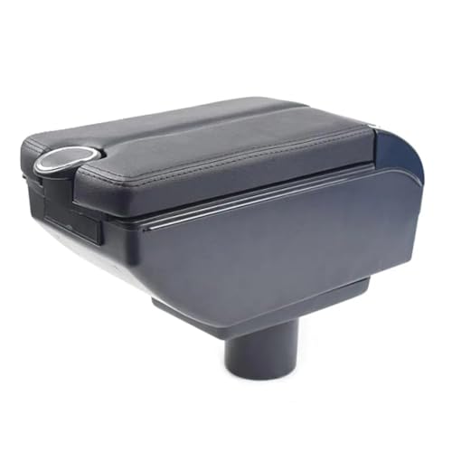 CIENUWPD Armlehne Organizer Innen Center Console Storage Box Arm Rest Abdeckung Auto-Styling Zubehör Teile für Chery A3 2013 2012(E Black,) von CIENUWPD