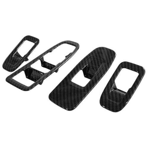 CIENUWPD Auto ABS Carbon Fiber Tür Fenster Glas Lift Control Switch Panel Abdeckung Trim für Cadillac XT5 2017-2020 von CIENUWPD