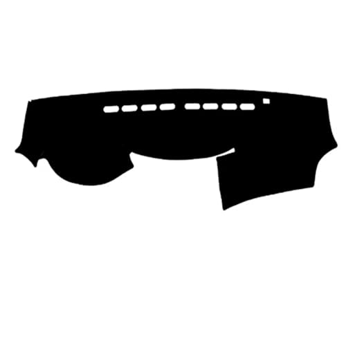 CIENUWPD Auto Armaturenbrett Abdeckung Armaturenbrett Matte Teppich Cape Armaturenbrett Matte für Foton Tunland 2018 2017 2016 2015 2014 2013 2012(Black RHD) von CIENUWPD