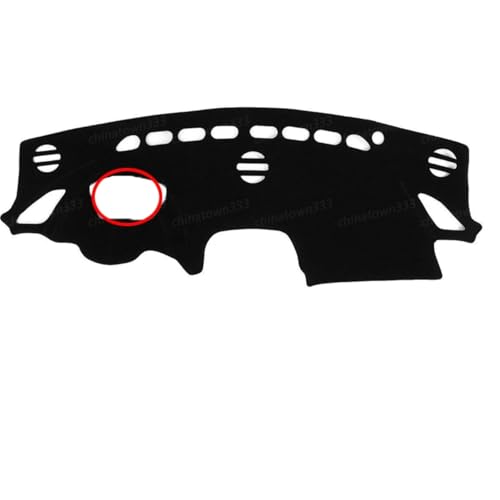 CIENUWPD Auto Armaturenbrett Abdeckung Armaturenbrett Matte Teppich Cape mit HUD Anti-Sonnenschutz Auto Innenschutz Teppich für Mazda 3 Axela BM BN 2013-2018(Red LHD) von CIENUWPD
