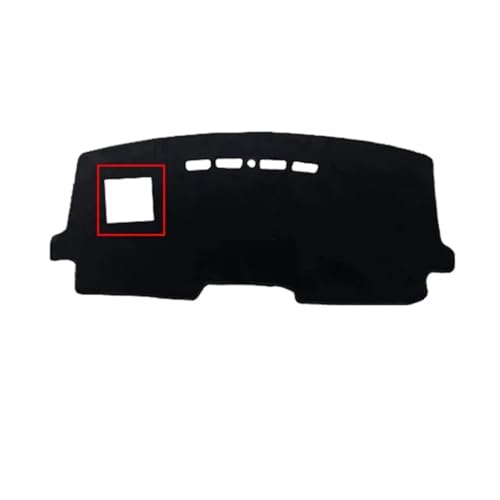 CIENUWPD Auto Armaturenbrett Abdeckung Dash Matte Teppich Cape LHD RHD Konsole Protector Sonnenschutz für Citroen C3 C4 Aircross 2017~2022(Red RHD with HUD) von CIENUWPD
