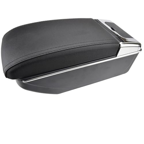 CIENUWPD Auto Armlehne Dual Arm Rest Cup Holder Center Console Box Leder für Mazda CX-3 2015-2018(Black Thread) von CIENUWPD