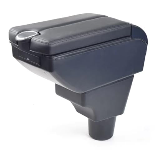 CIENUWPD Auto Armlehne Organizer USB Center Console Storage Box Armlehne Dekoration Innen Zubehör Teile für Toyota Sienta 2018(6H Red Thread) von CIENUWPD