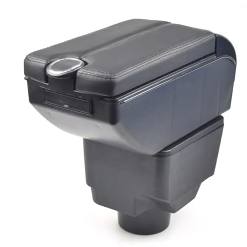 CIENUWPD Auto Armlehne USB Aufbewahrungsbox Leder Armlehne Center Censole Kissen Innenausstattung Dekoration für Hyundai Elantra XD(6H Red Thread) von CIENUWPD