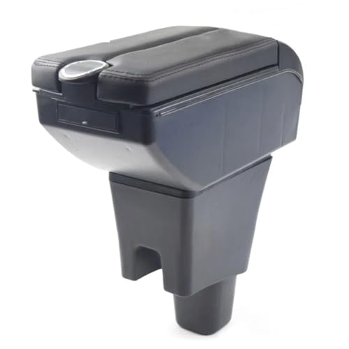 CIENUWPD Auto-Armlehne USB-Schnittstelle Armlehne Auto-Styling Mittelkonsole Zubehör Aufbewahrungsbox Innenmontage für Perodua Axia(E red) von CIENUWPD